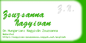 zsuzsanna nagyivan business card